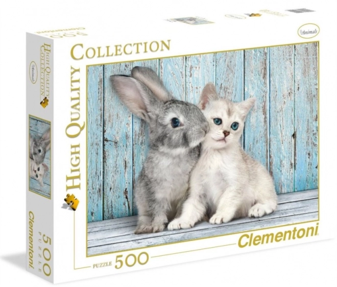 Puzzle Clementoni Coniglietto e gattino 500 pezzi