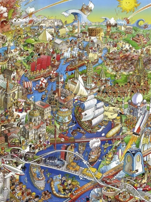 Puzzle Storico Fiume 1500 Pezzi