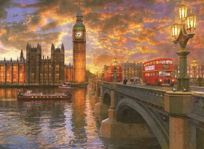 Puzzle Crepuscolo su Westminster 1000 Pezzi