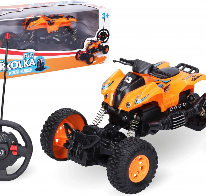 Rock Buggy RC quad su radiocomando 22 cm – confezione ceca