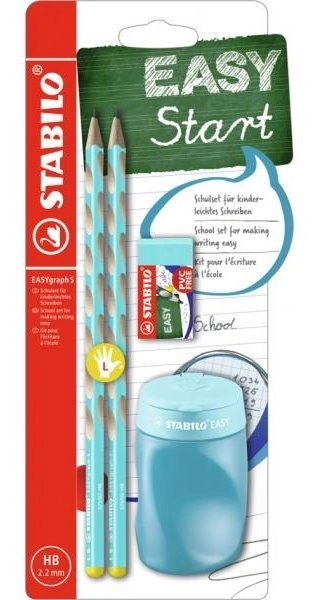 Set scuola mancini blu STABILO EASYgraph