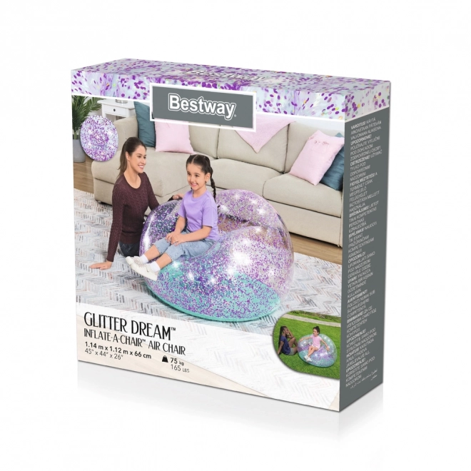 Fotel gonfiabile Glitter Dream Bestway