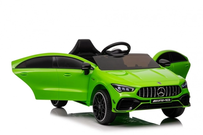 Auto elettrica per bambini Mercedes CLA 45s AMG verde 4x4