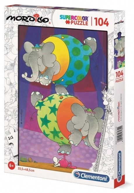 Puzzle Mordillo The Balance 104 pezzi Clementoni