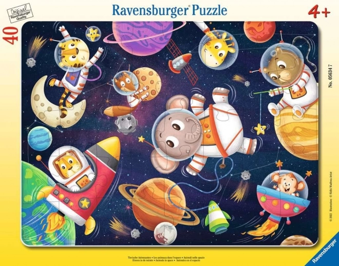 Puzzle Animali nello spazio 40 pezzi