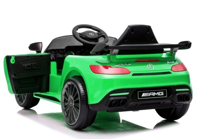 Auto elettrico per bambini Mercedes AMG GT R verde