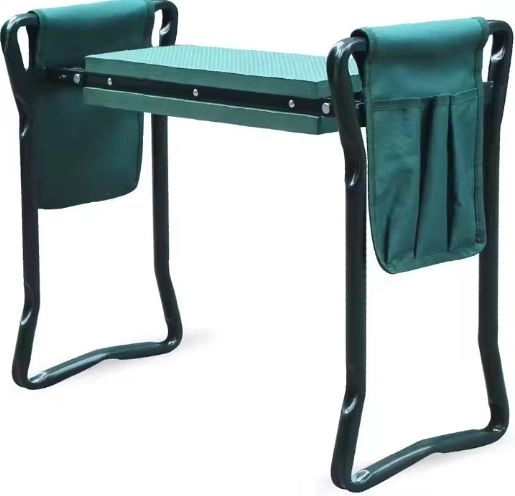 Ginocchiera pieghevole da giardino e sgabello 3 in 1 con organizer