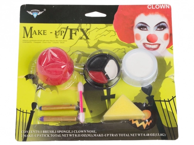 Set trucco clown per Halloween e cosplay