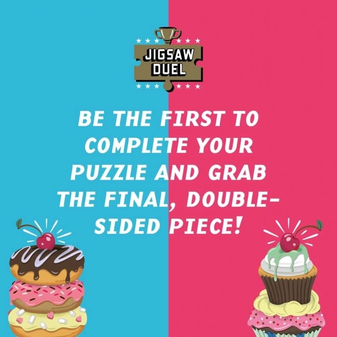 Ridley's Games puzzle duello dolce: donut vs cupcake 2x70 pezzi