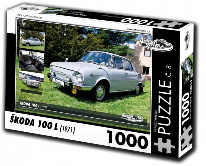 Puzzle Retro-Auto Škoda 100 L 1971 1000 Pezzi