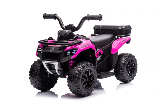 Quad elettrico per bambini explorer rosa