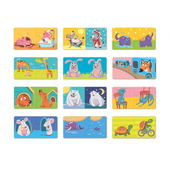 Puzzle Duo Opposti -12x2 pezzi