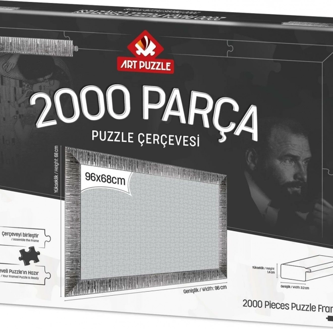 Cornice per puzzle 96x68 cm argento