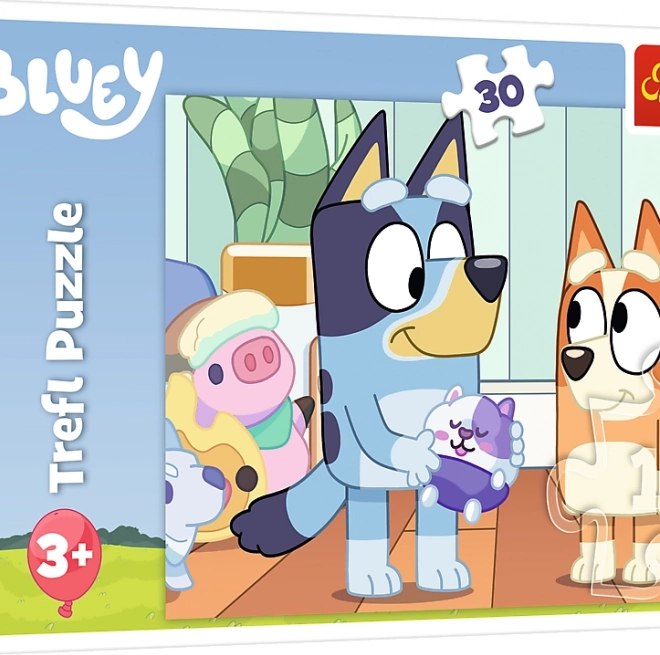 Puzzle Trefl con tema Bluey 30 pezzi