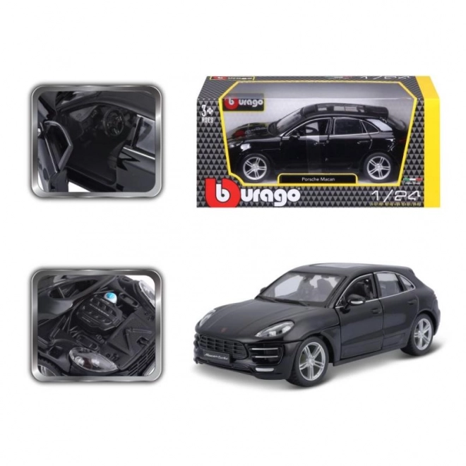 Porsche Macan Nero in Scala 1:24 di Bburago