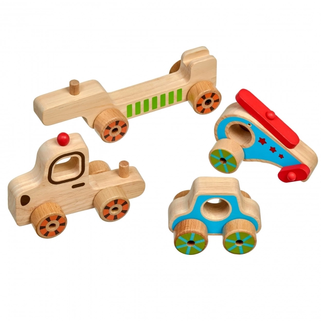 Il mio primo camion in legno - Puzzle 4 pezzi