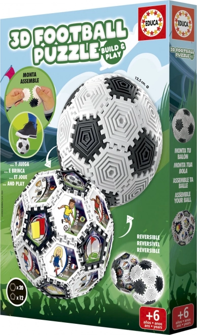 Puzzle 3D costruttivo: Palla da calcio 32 pezzi