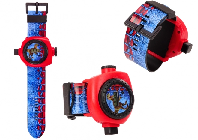 orologio elettronico con proiettore di dinosauri