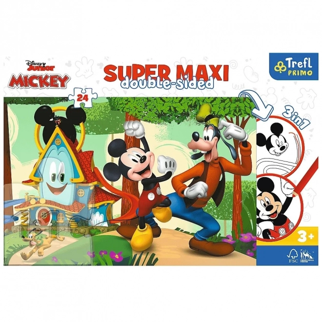 Puzzle Doppio Lato Clubhouse di Mickey - TREFL