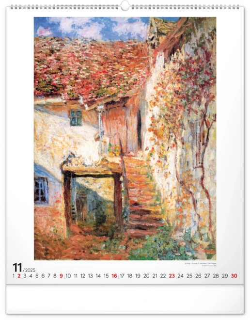 Calendario da parete Claude Monet 2025