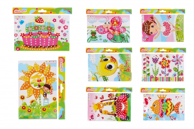 Set creativo con cristalli 14x21,5 cm - design assortiti