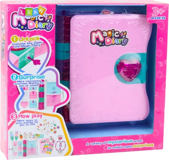 Diario segreto con lucchetto rosa