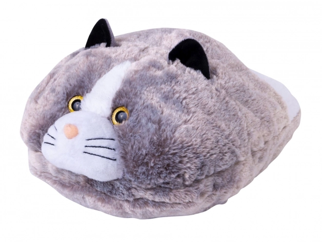 Pantofola riscaldante in peluche Cozy Noxxiez gatto