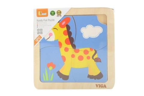 Puzzle in legno con giraffa