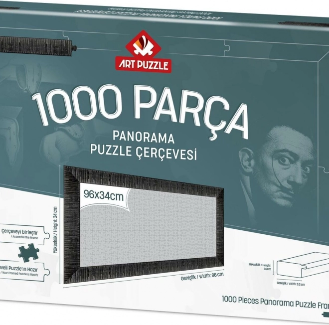 Cornice per puzzle 96x34 cm nero