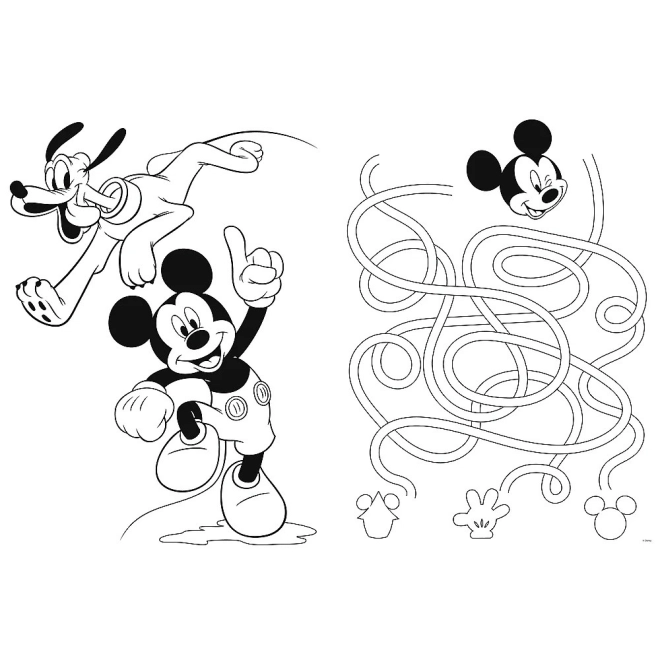 Divertimento bifacciale: puzzle + pagina da colorare