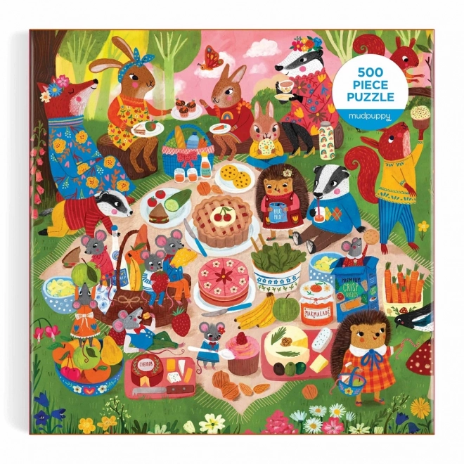 Mudpuppy puzzle Picnic nella foresta 500 pezzi