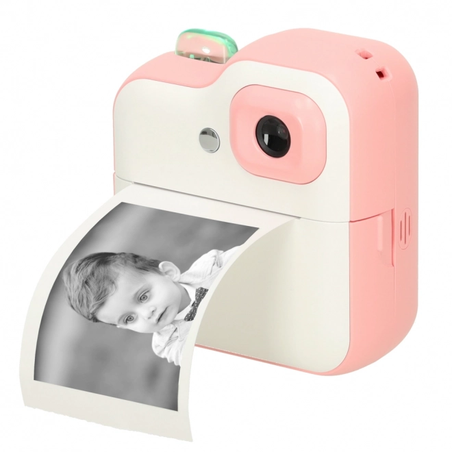 Fotocamera istantanea con stampante termica rosa