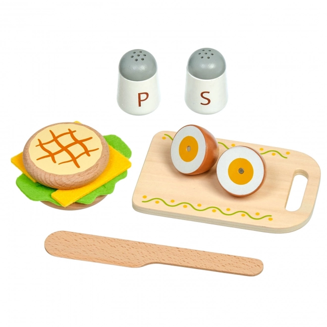 Set Colazione in Legno Con Vassoio Magnetico