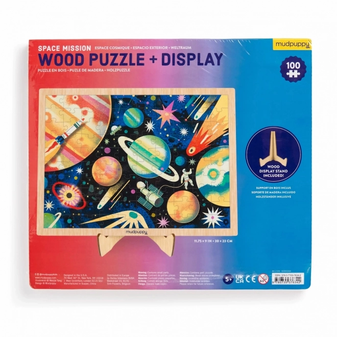 Puzzle di legno Missione spaziale 100 pezzi