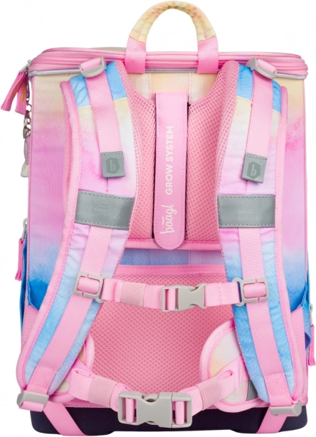 Set Baagl Zippy Plus Unicorn Arcobaleno: zaino, astuccio, sacchetto, grembiule, portafoglio