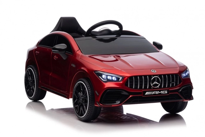 Auto elettrico per bambini Mercedes CLA 45s AMG rosso verniciato 4x4