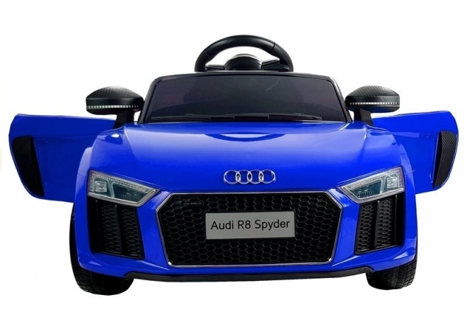 Auto a Batteria Audi R8 Spyder Blu Verniciato