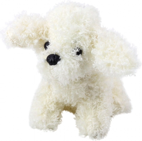 Giocattolo in Peluche Barboncino Miniatura Bianco 20 cm