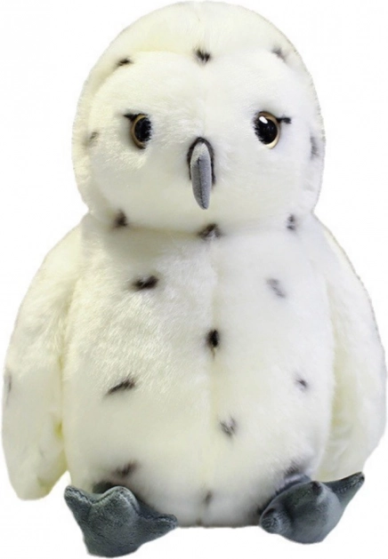 Gufo di peluche bianco 23 cm
