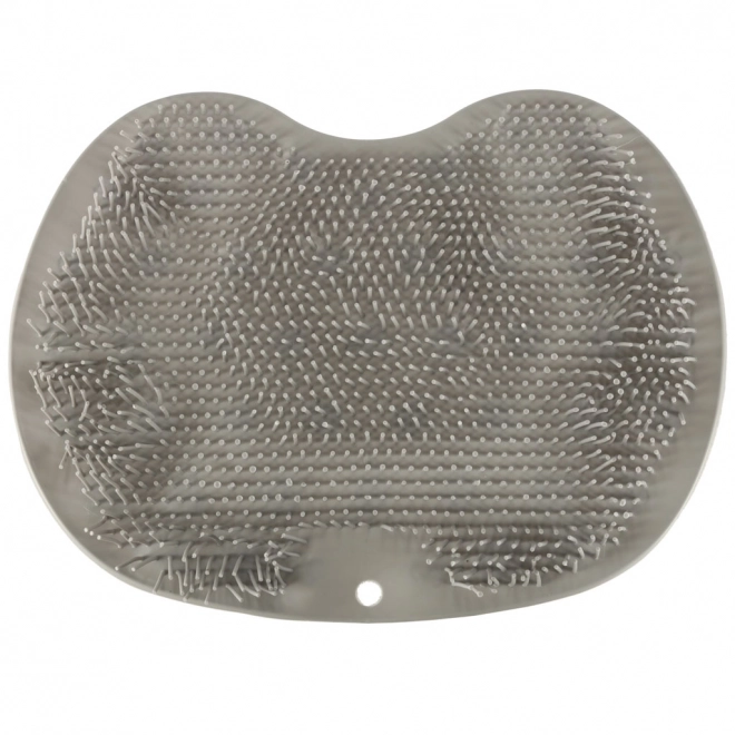 Spazzola massaggiante in silicone per doccia con ventose grigio