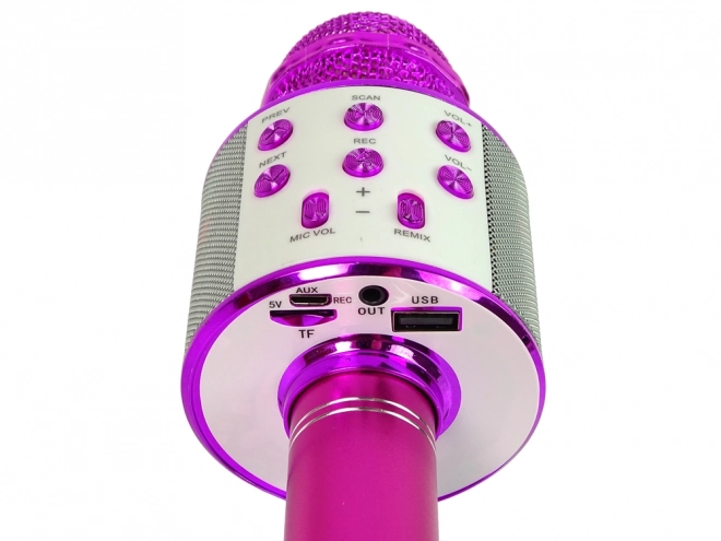 Microfono Karaoke Senza Fili Rosa