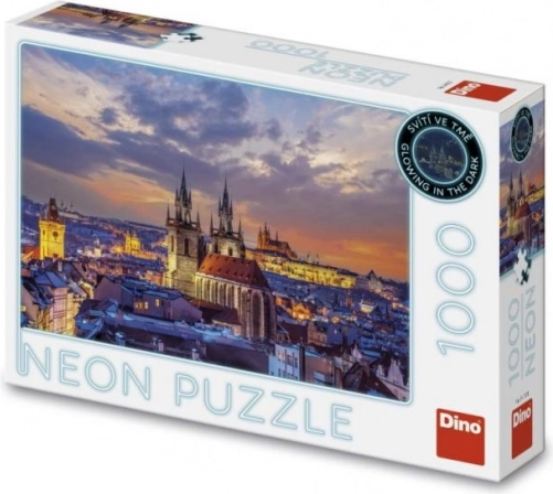 Puzzle al neon Veduta su Hradčany - 1000 pezzi