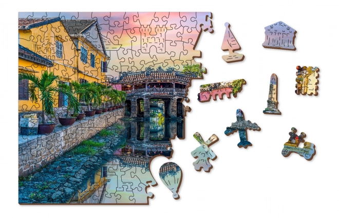 Puzzle in legno Ponte giapponese a Hoi An