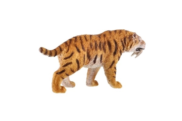 Tigre dai denti a sciabola in plastica 13 cm