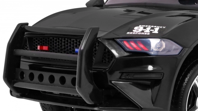 Auto elettrico per bambini GT Sport Polizia nero