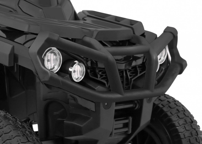 Quad ATV per bambini a batteria Air Black + ruote gonfiabili + radio MP3 + avvio lento