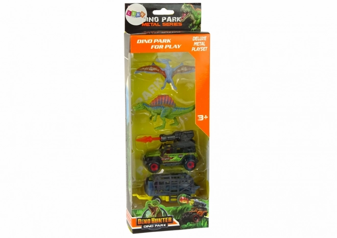 Set giocattoli Dinosauri con Auto e Razzo