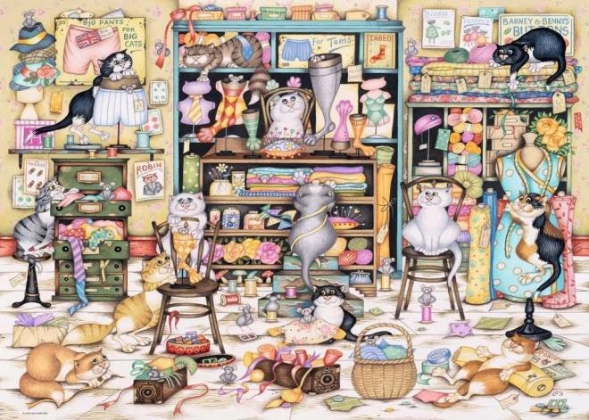 Puzzle Crazy Cats in Galanteria