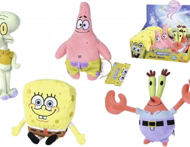 Spongebob – peluche 20 cm (4 tipi)
