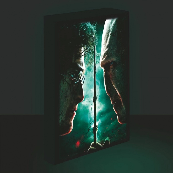 quadro LED luminoso 30x40 Harry Potter - Harry contro Voldemort